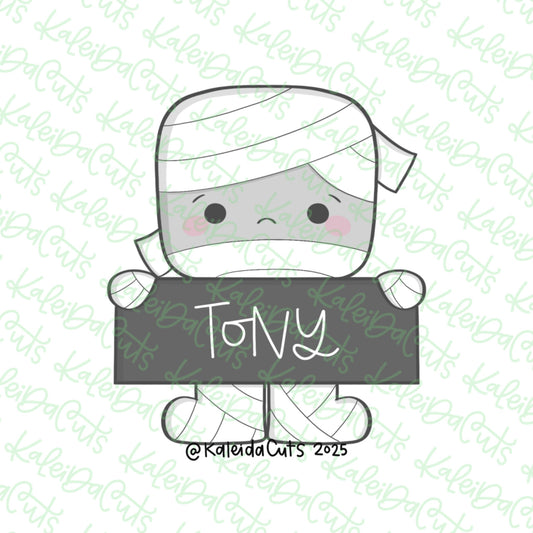 Mummy Plaque Cookie Cutter