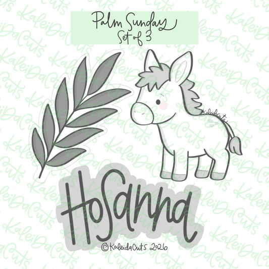 Palm Sunday Cookie Cutters Set of 3