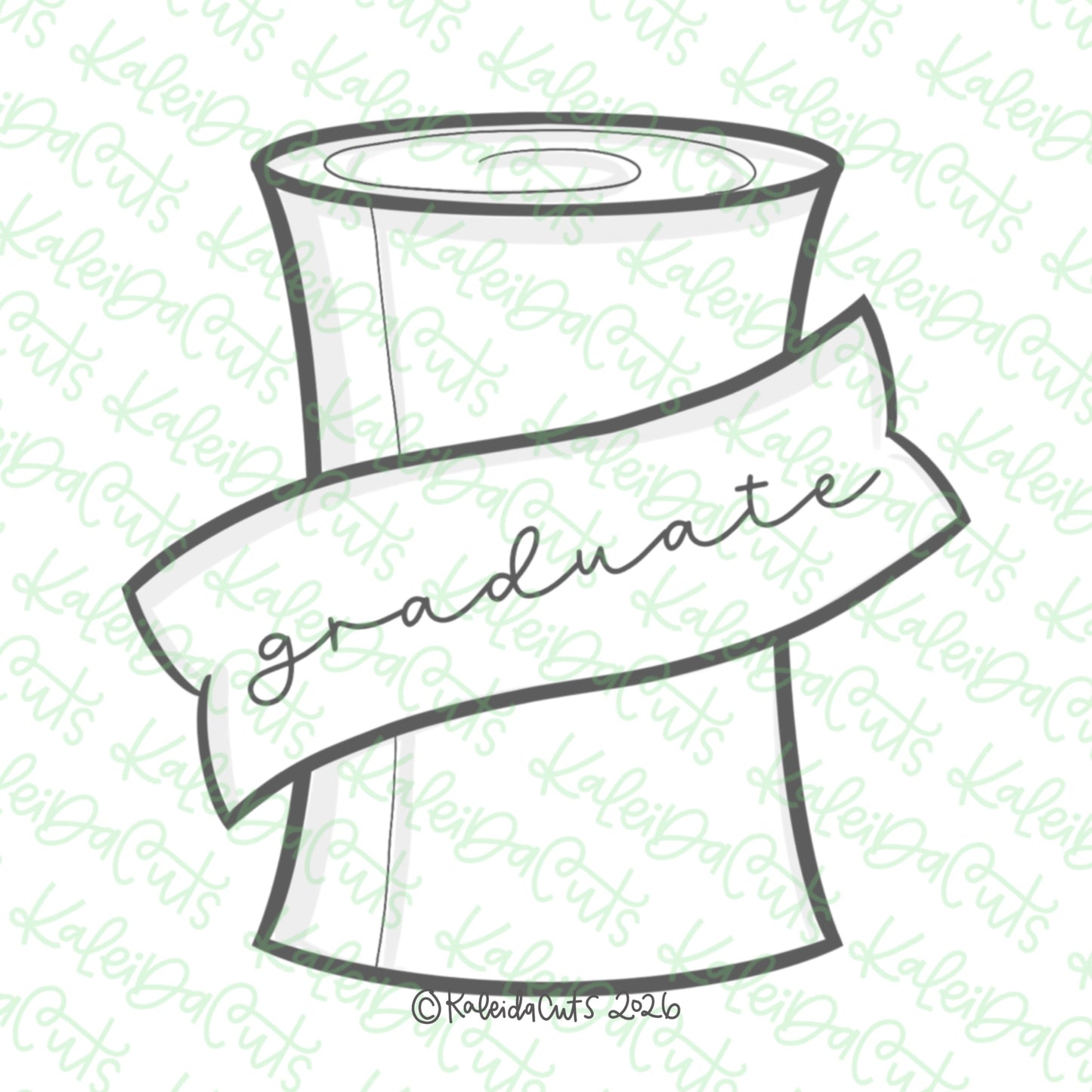 Diploma Banner Cookie Cutter