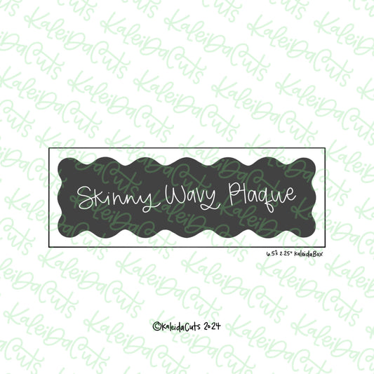 Skinny Wavy Plaque Cookie Cutter