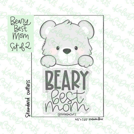 Beary Best Mom Cookie Cutters Set of 2