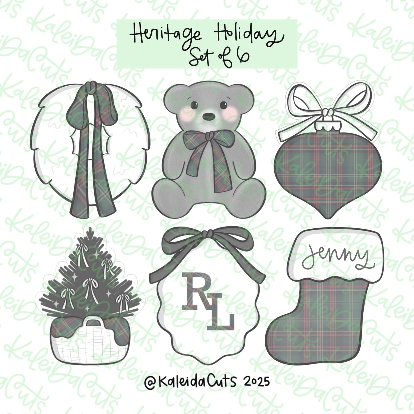Heritage Holiday Cookie Cutters Set of 6