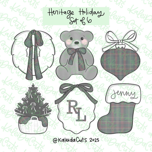 Heritage Holiday Cookie Cutters Set of 6