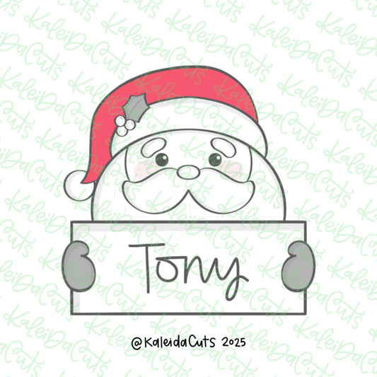 2025 Santa Plaque Cookie Cutter