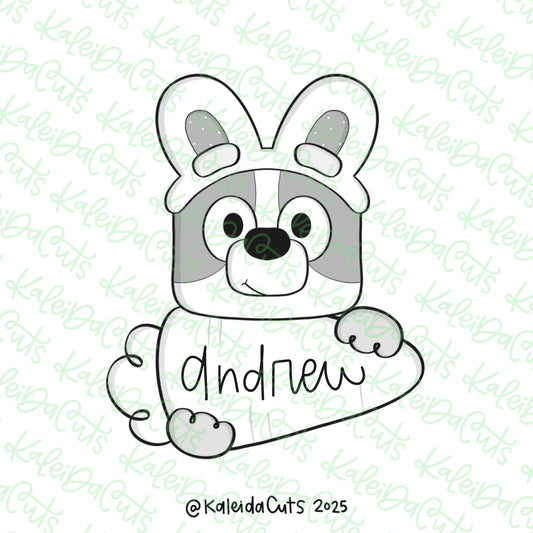 2025 Pup Carrot Plaque Cookie Cutter