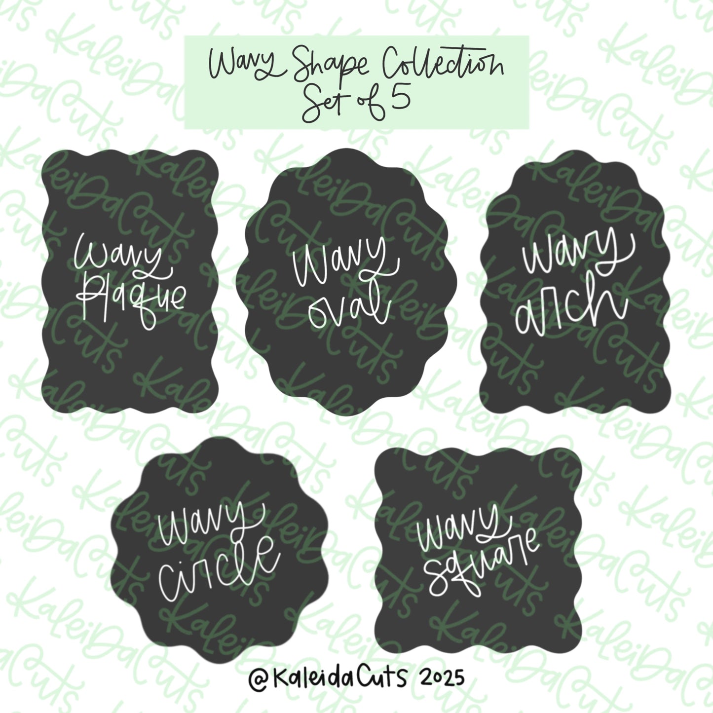 Wavy Shape Collection Cookie Cutter Set of 5