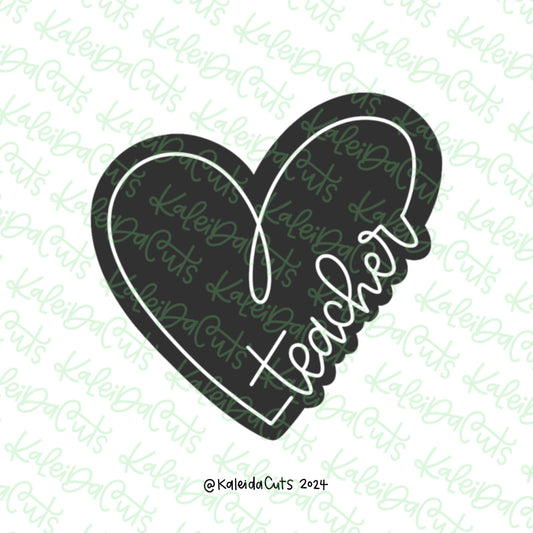 Teacher Heart Cookie Cutter