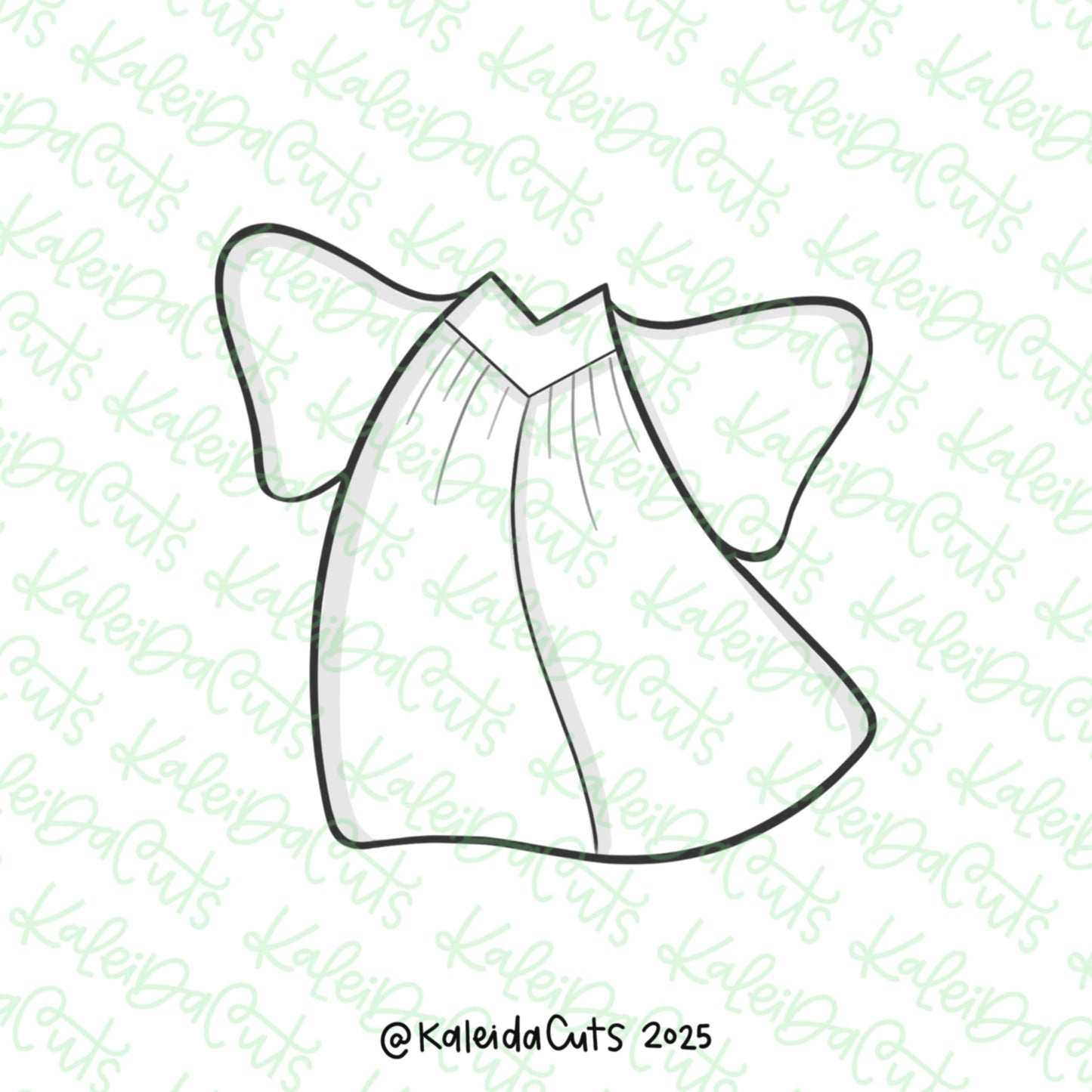 Grad Classic Gown Cookie Cutter