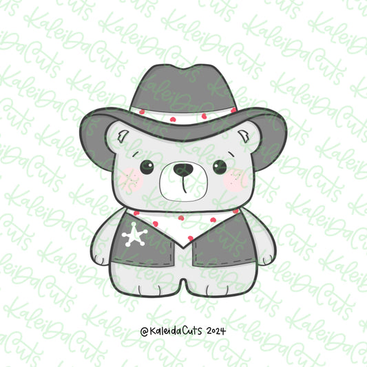 Cowboy Teddy Cookie Cutter