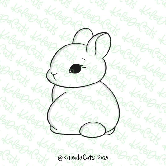Shy Bunny Cookie Cutter