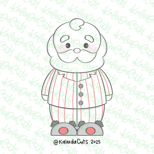 Pajama Santa Tall Cookie Cutter