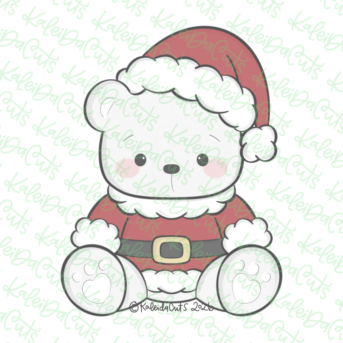Teddy Bear Santa Cookie Cutter