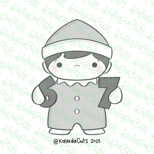Elf Six Seven Cookie Cutter