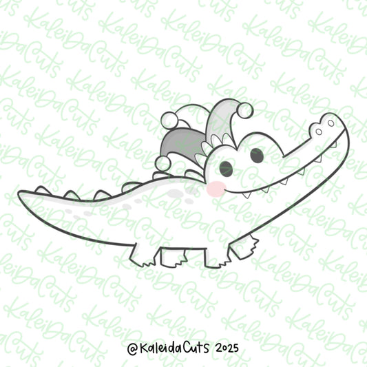 Jester Alligator Cookie Cutter