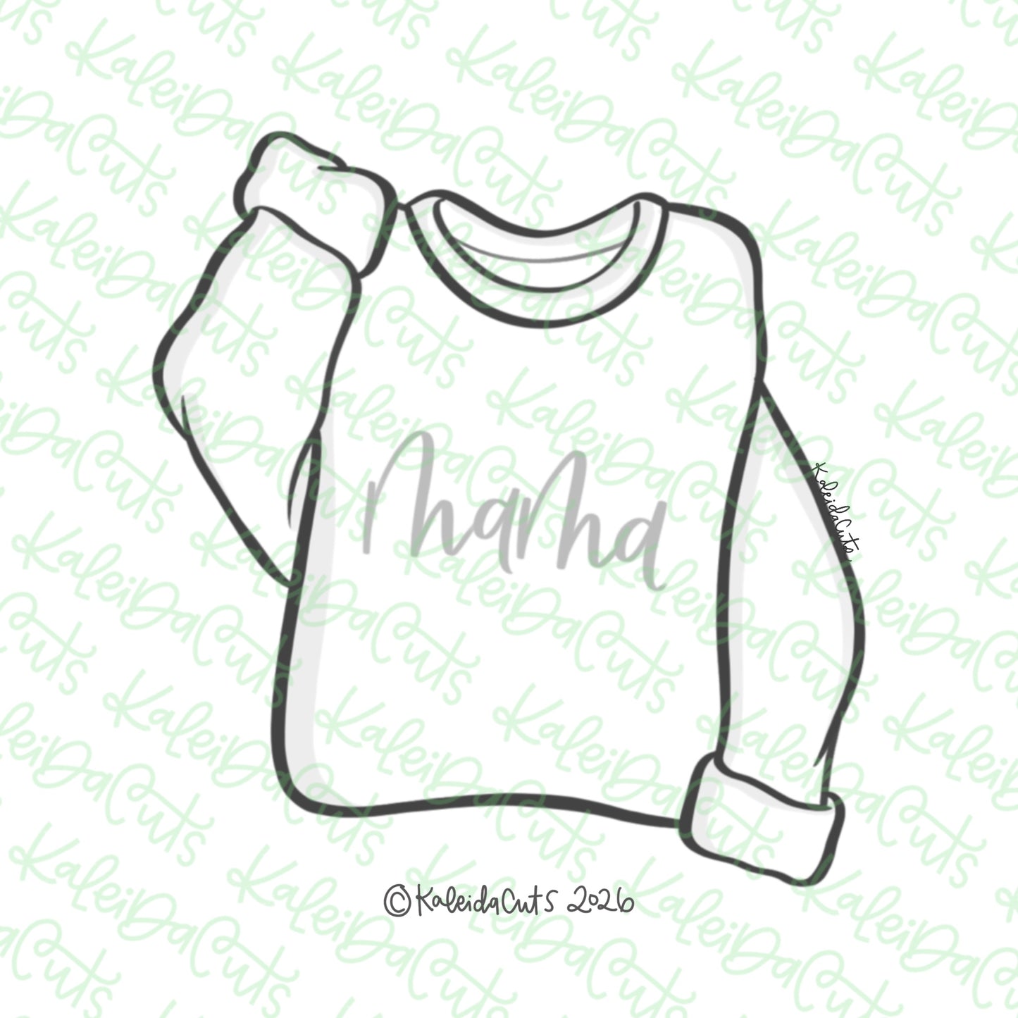 Mama Crewneck Sweatshirt Cookie Cutter