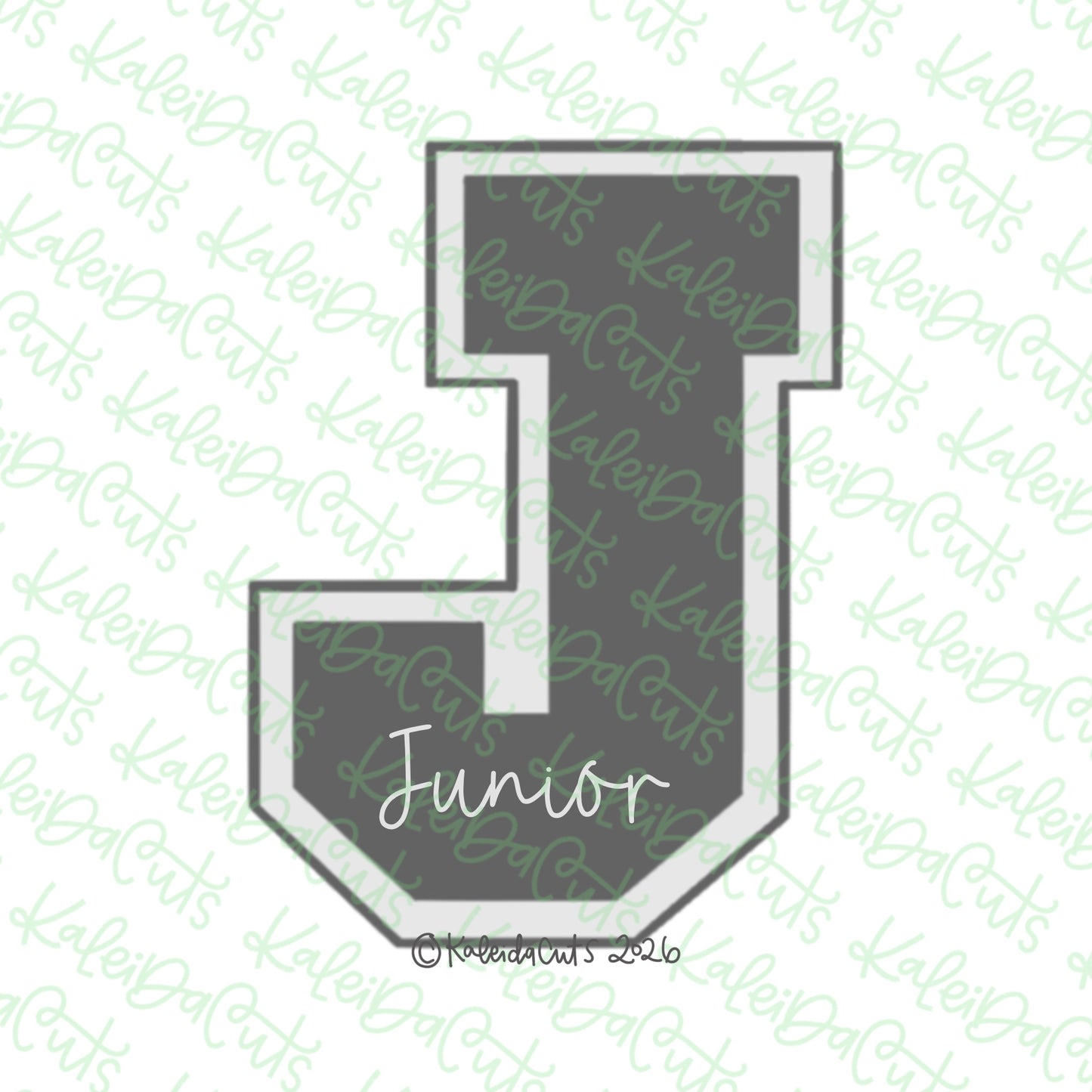 Varsity Letter J Cookie Cutter