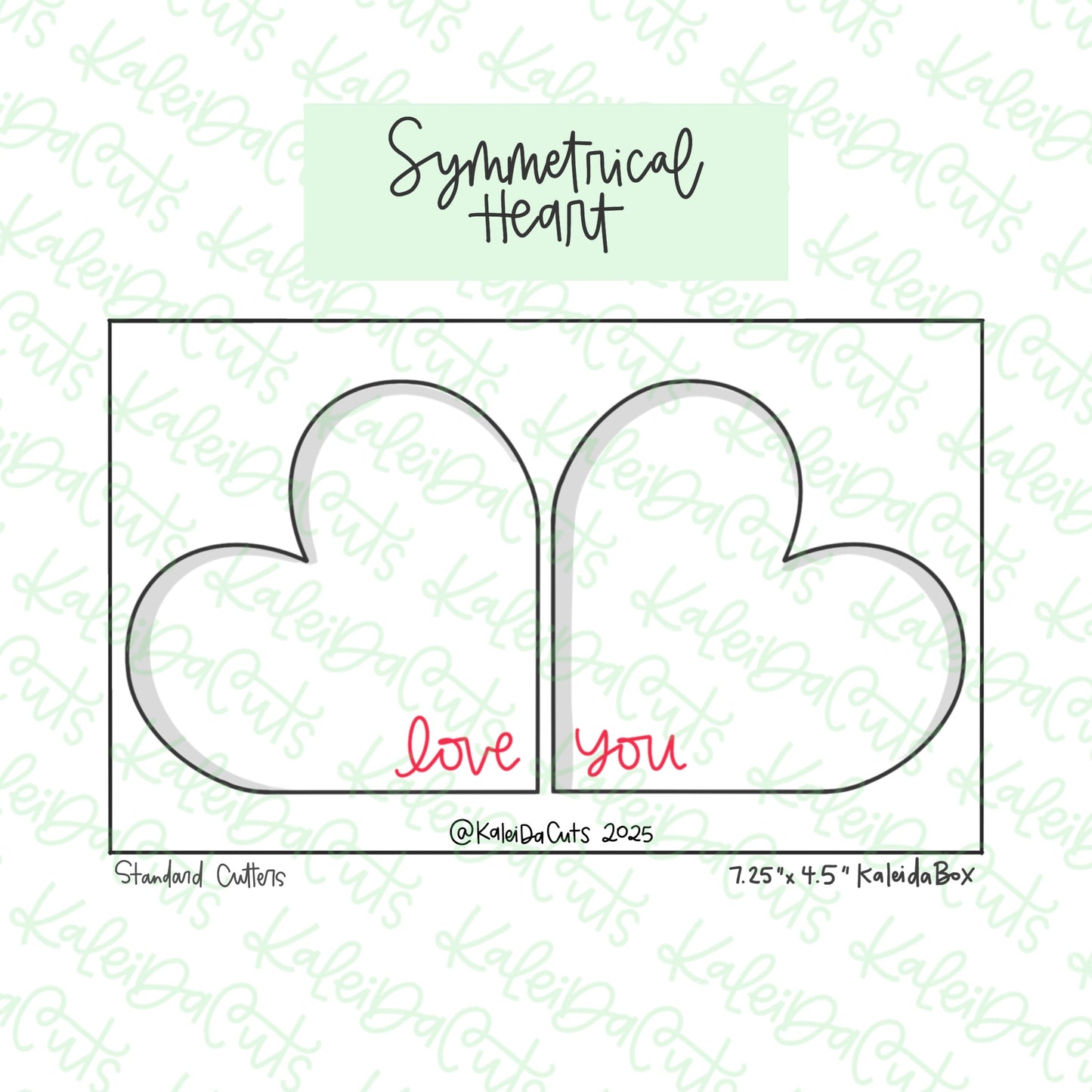 Symmetrical Heart Cookie Cutter