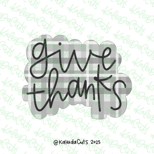 2025 Give Thanks Cookie Cutter