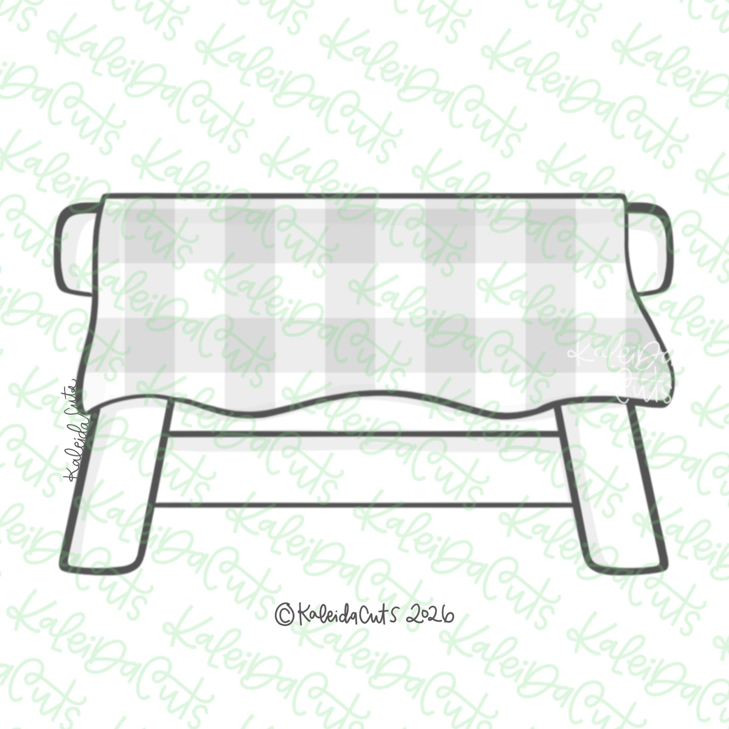 Picnic Table Cookie Cutter