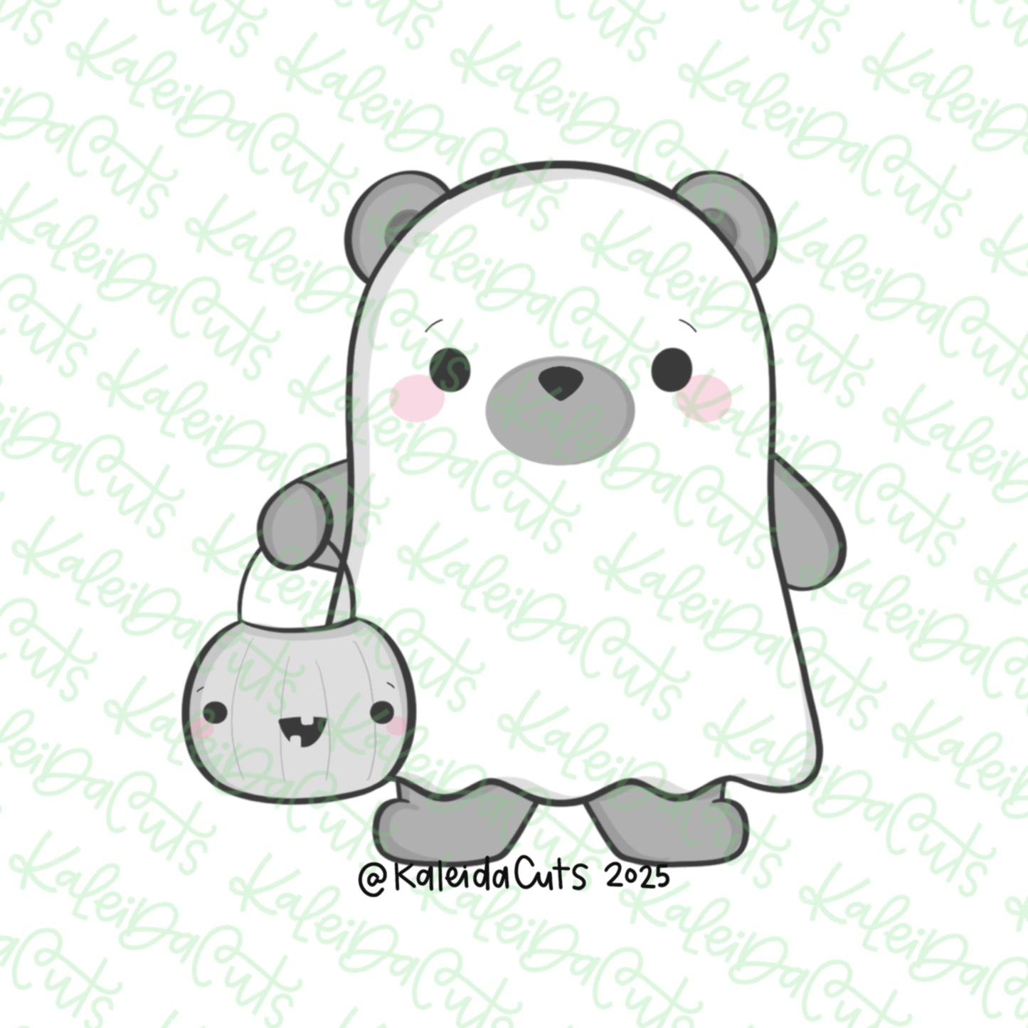 Spooky Bear Ghost Cookie Cutter