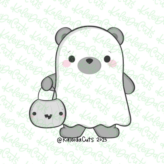 Spooky Bear Ghost Cookie Cutter