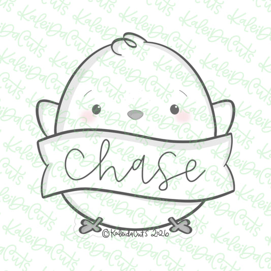 Chick Banner Cookie Cutter