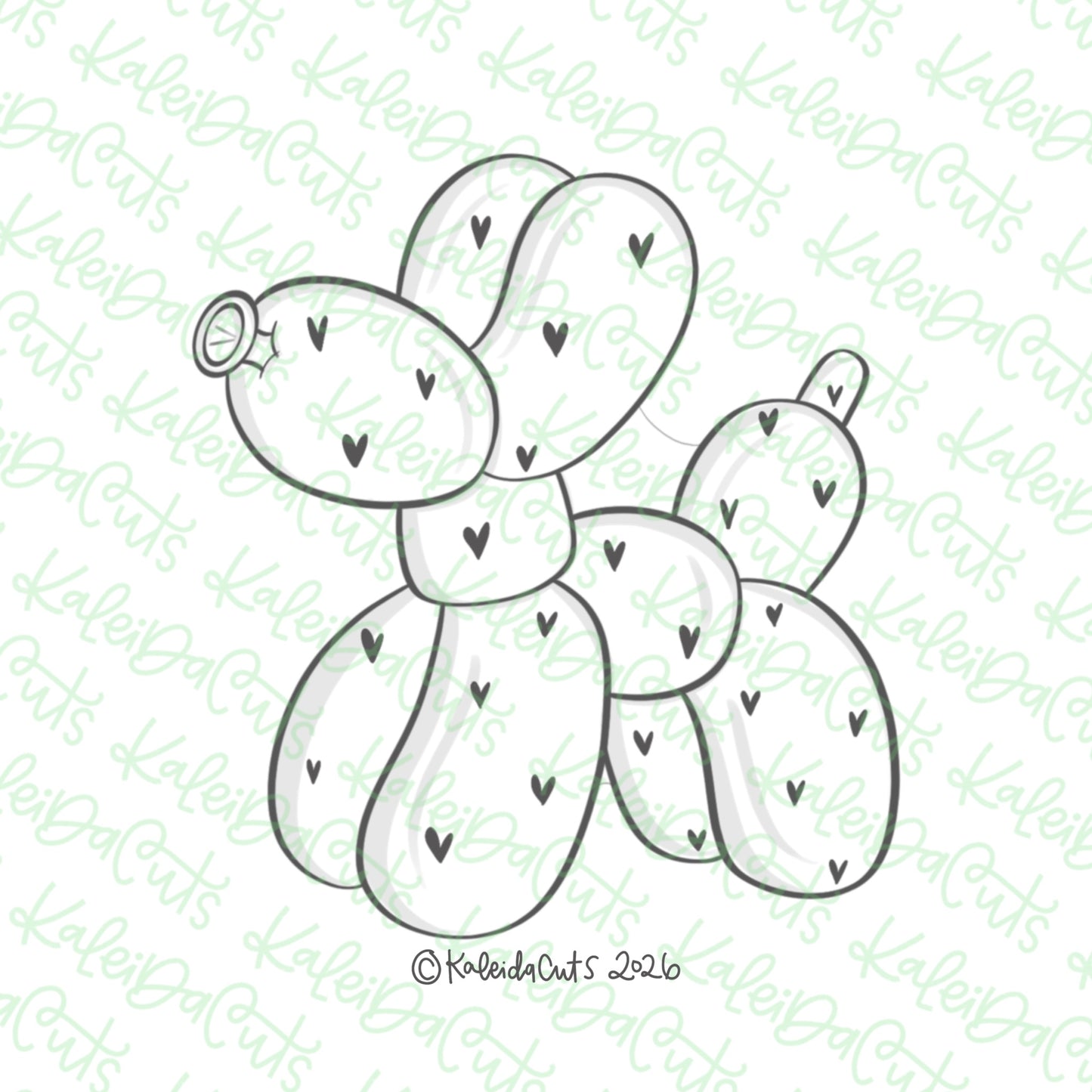 Balloon Dawg Cookie Cutter