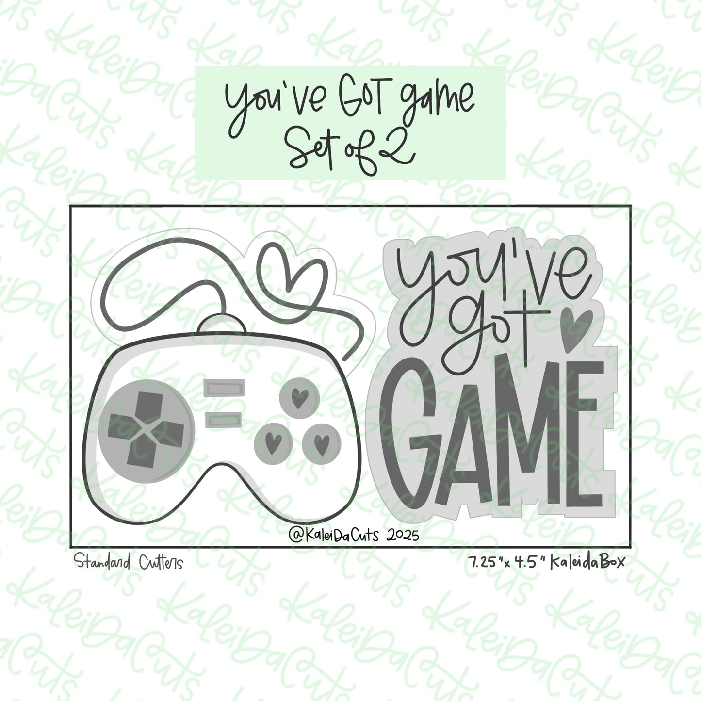 You've Got Game Cookie Cutter Set of 2