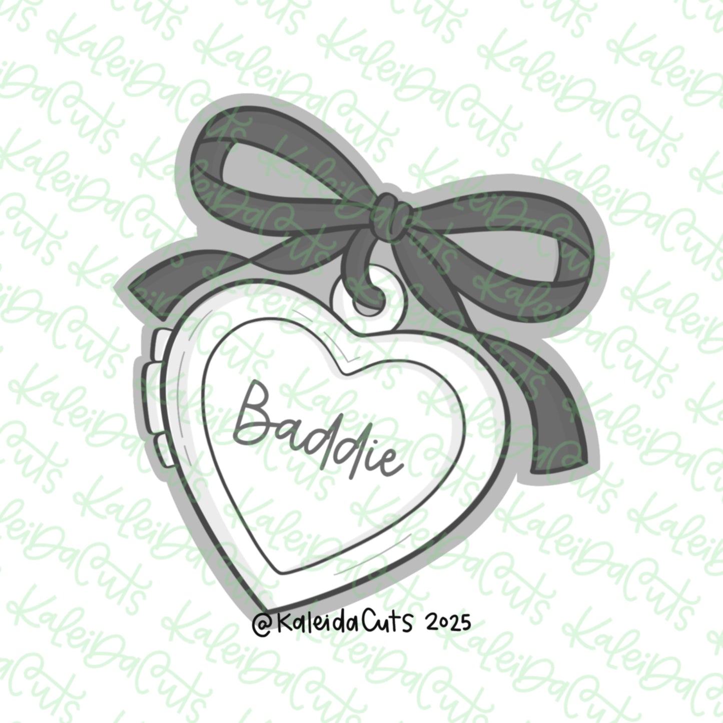 BFF Heart Locket Cookie Cutter
