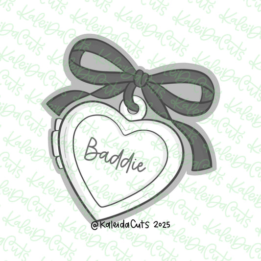 BFF Heart Locket Cookie Cutter