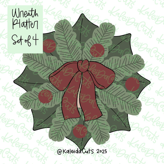 Wreath Platter Cookie Cutters Set of 4