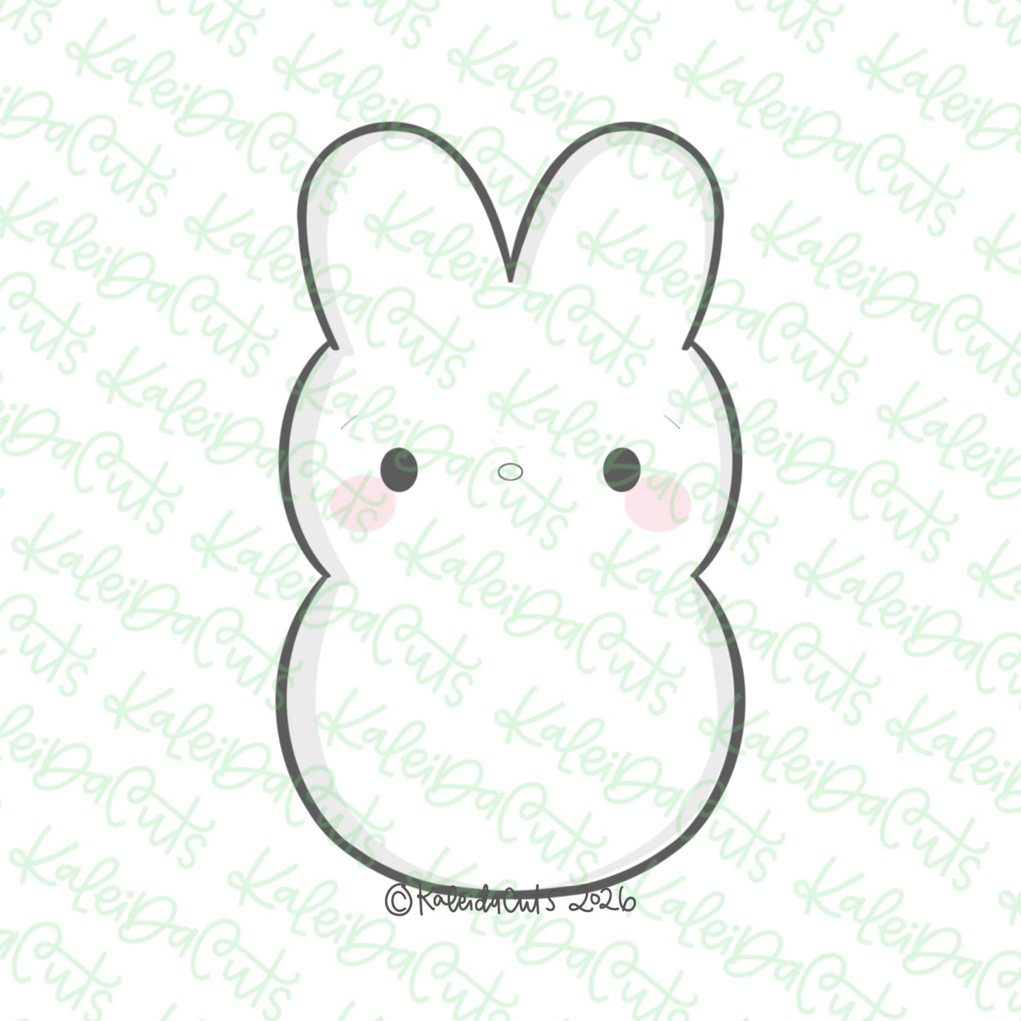 2026 Marshmallow Bunny Cookie Cutter
