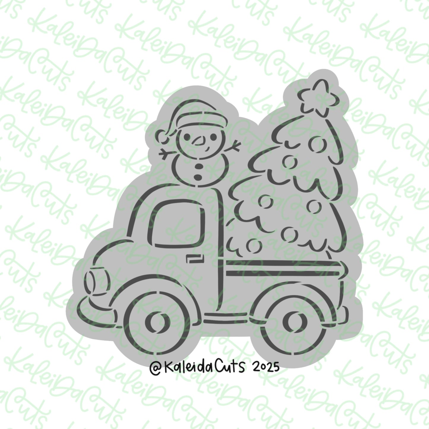 PYO Christmas Truck Snowman Cookie Cutter