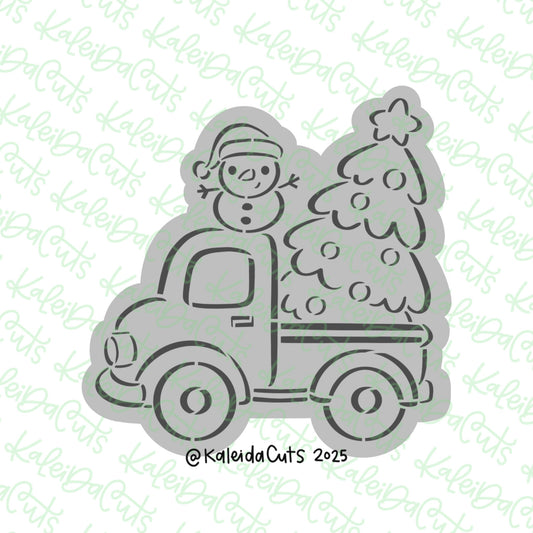 PYO Christmas Truck Snowman Cookie Cutter