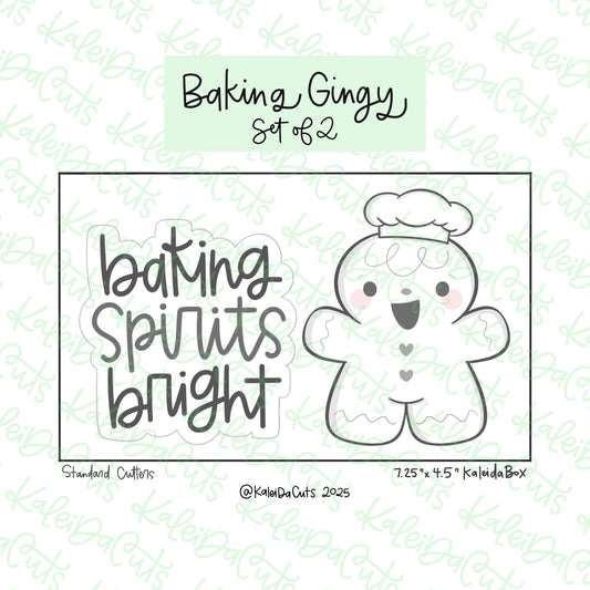Baking Gingy Cookie Cutters Set of 2