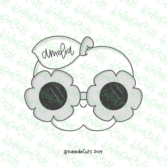 Daisy Glasses Apple Cookie Cutter