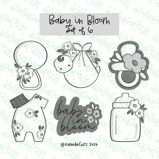 Baby in Bloom Cookie Cutter Set of 6