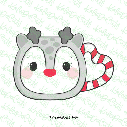 Reindeer Heart Mug Cookie Cutter