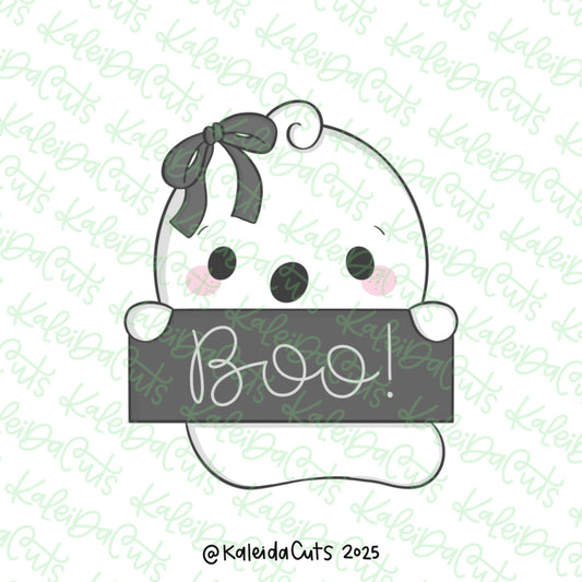 Ghost Girl Plaque Cookie Cutter
