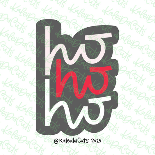 Simple Ho Ho Ho Cookie Cutter