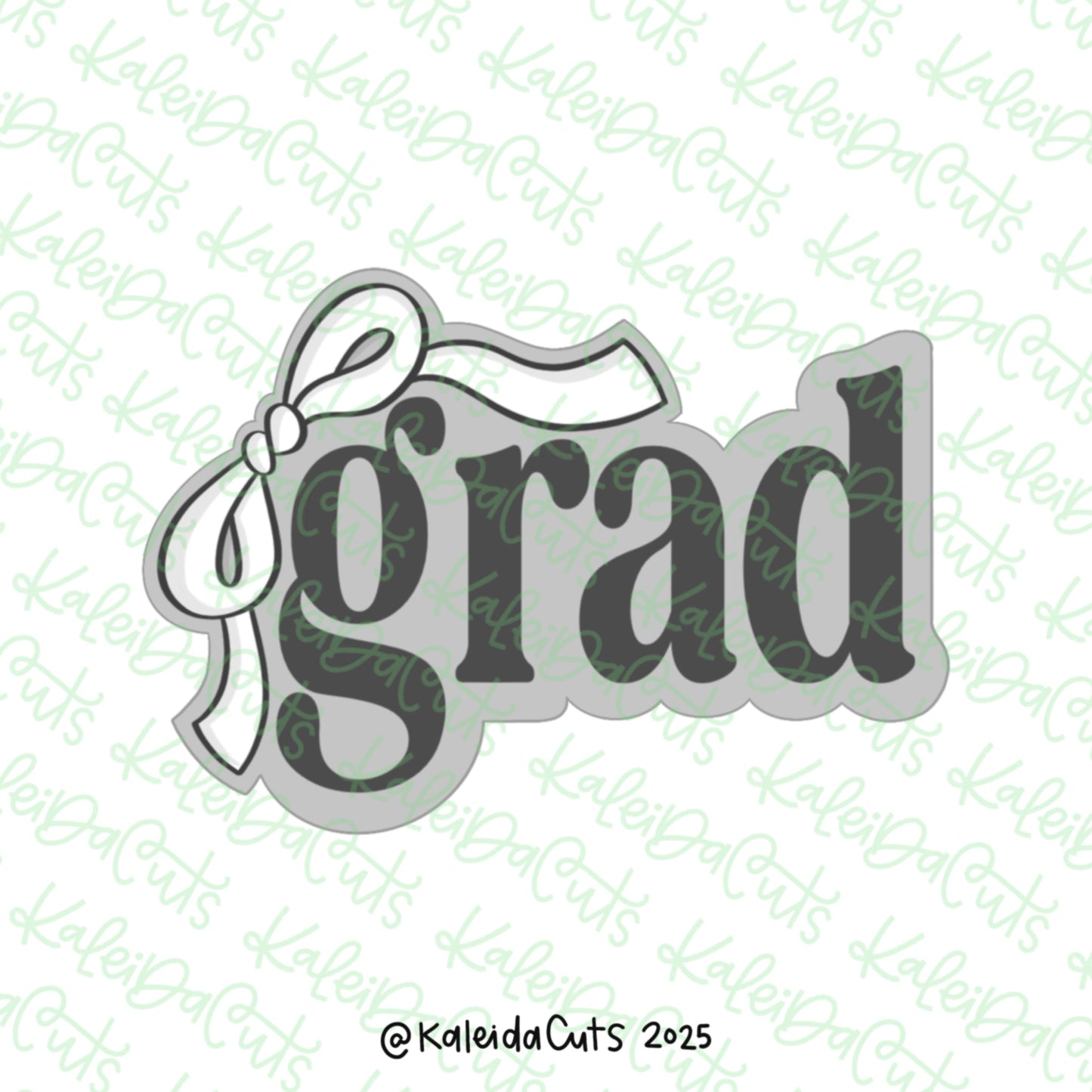 Coquette Grad Plaque Cookie Cutter