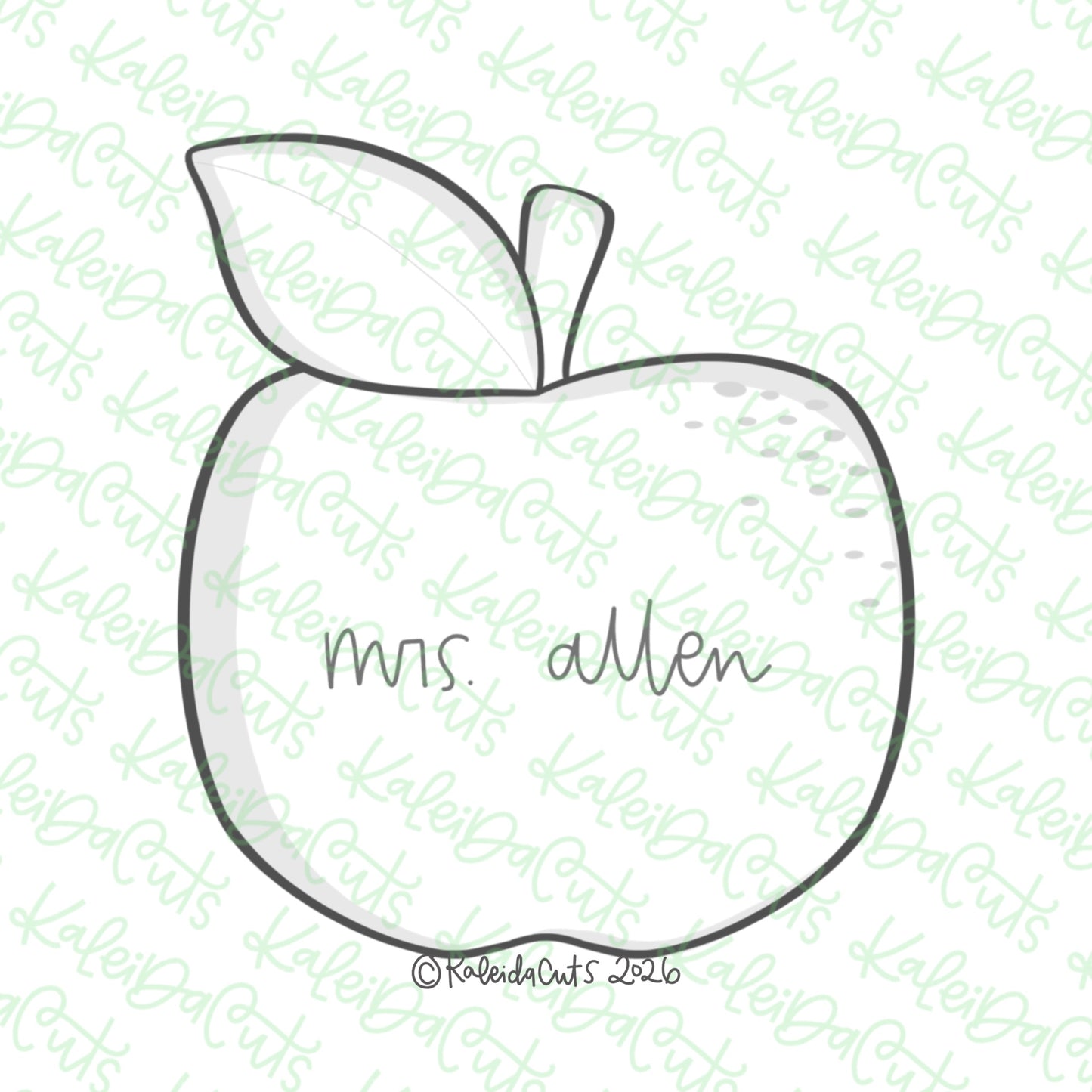 Teach Apple 2026 Cookie Cutter