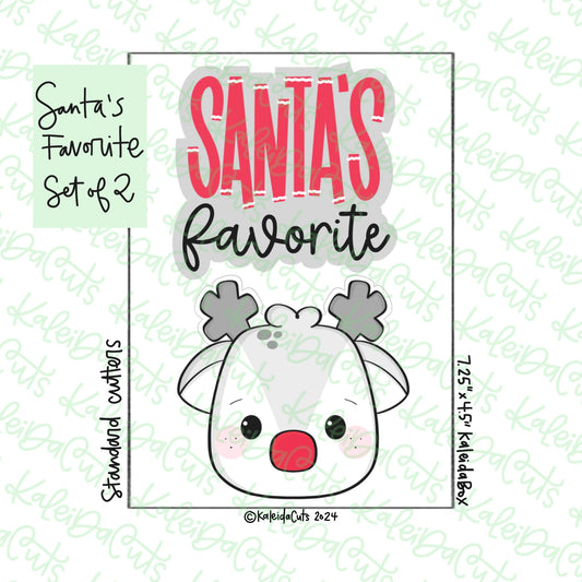 Santa's Favorite Cookie Cutter Set of 2