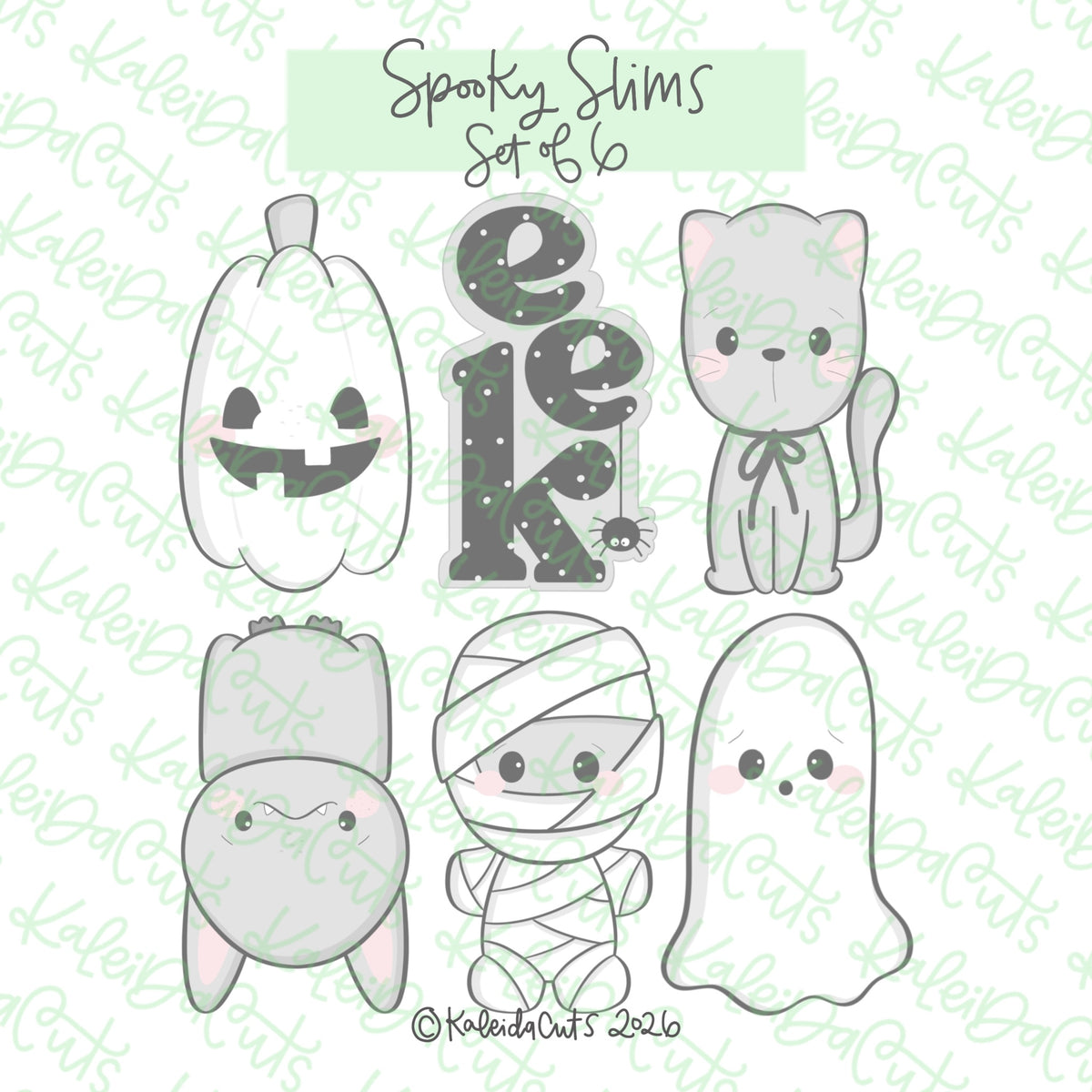 Spooky Slims Cookie Cutter Set of 6