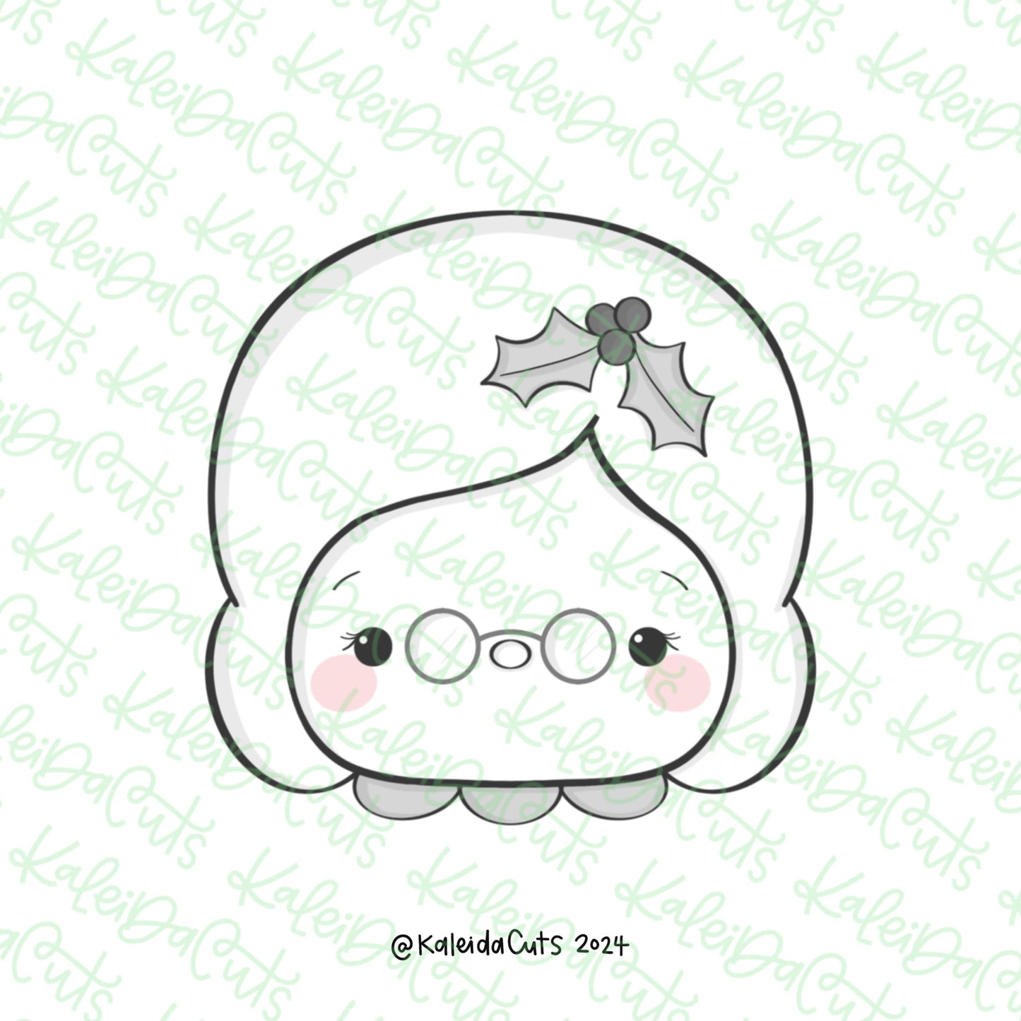 Chunky Mrs Claus Cookie Cutter