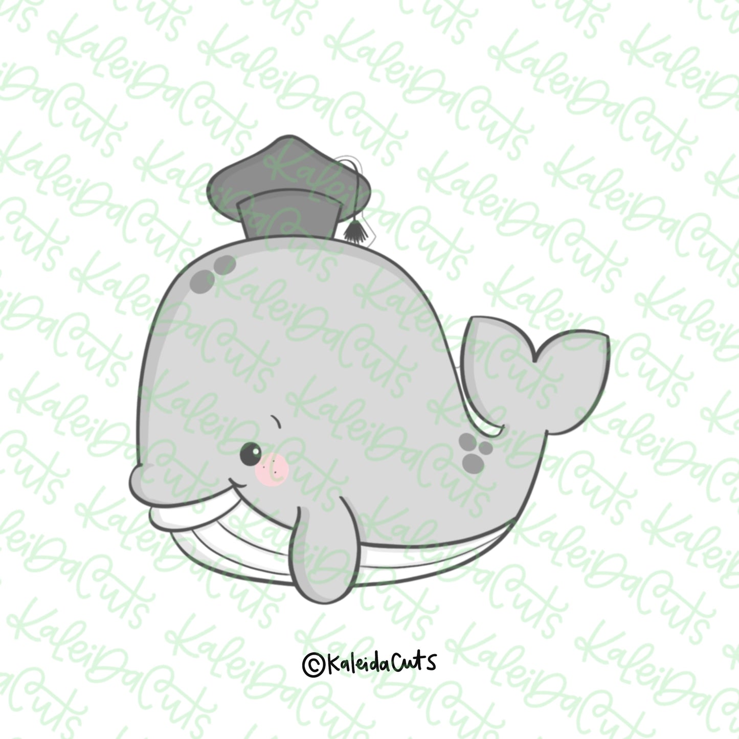 Grad Whale Cookie Cutter