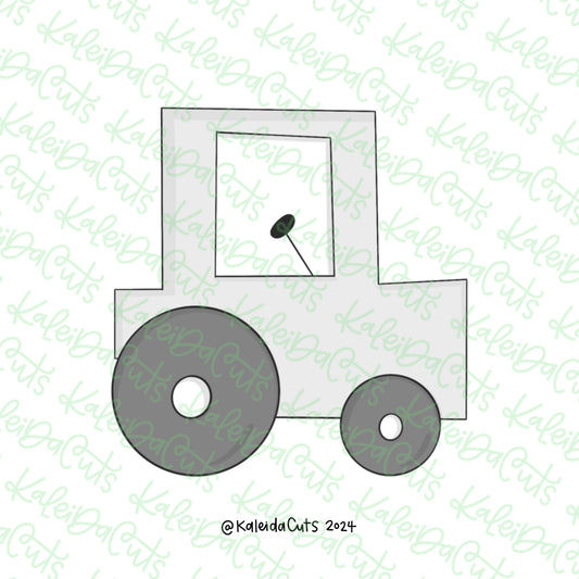 Square Tractor Cookie Cutter
