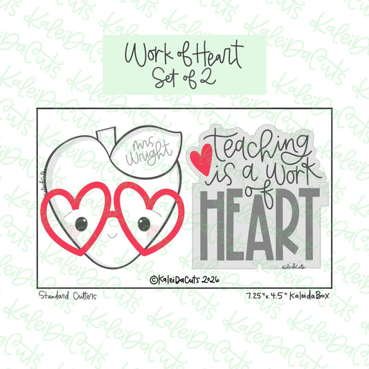 Work of Heart Cookie Cutters Set of 2