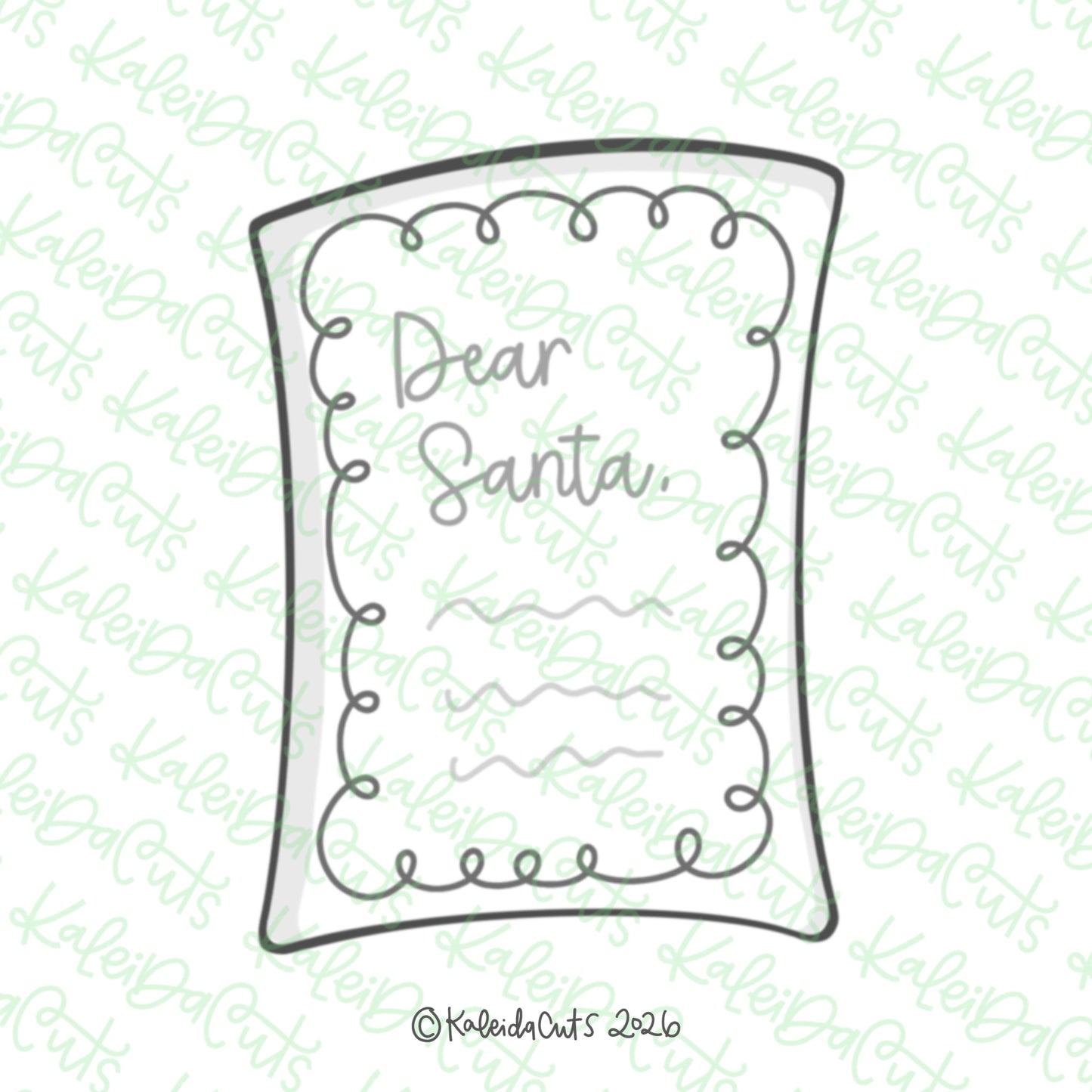 Letter to Santa Cookie Cutter