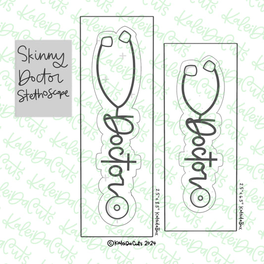 Skinny Doctor Stethoscope Cookie Cutter